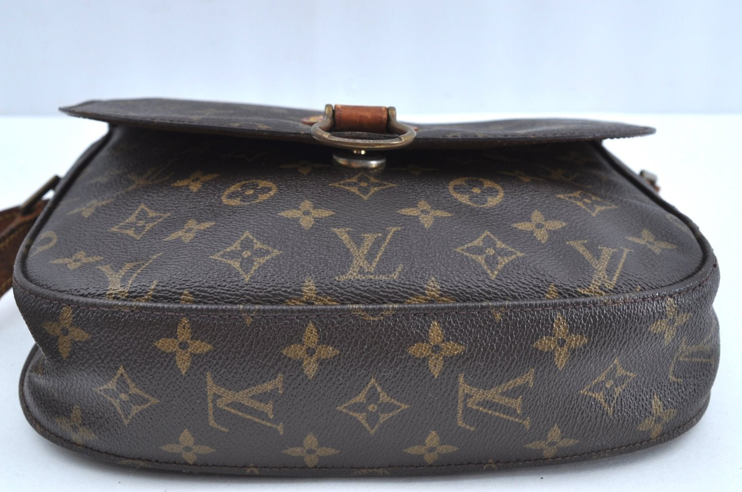 Authentic Louis Vuitton Monogram Saint Cloud GM M51242 Shoulder Cross Bag K5935
