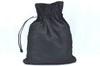 Authentic GUCCI Vintage Drawstring Pouch Purse Nylon Leather Black K5936