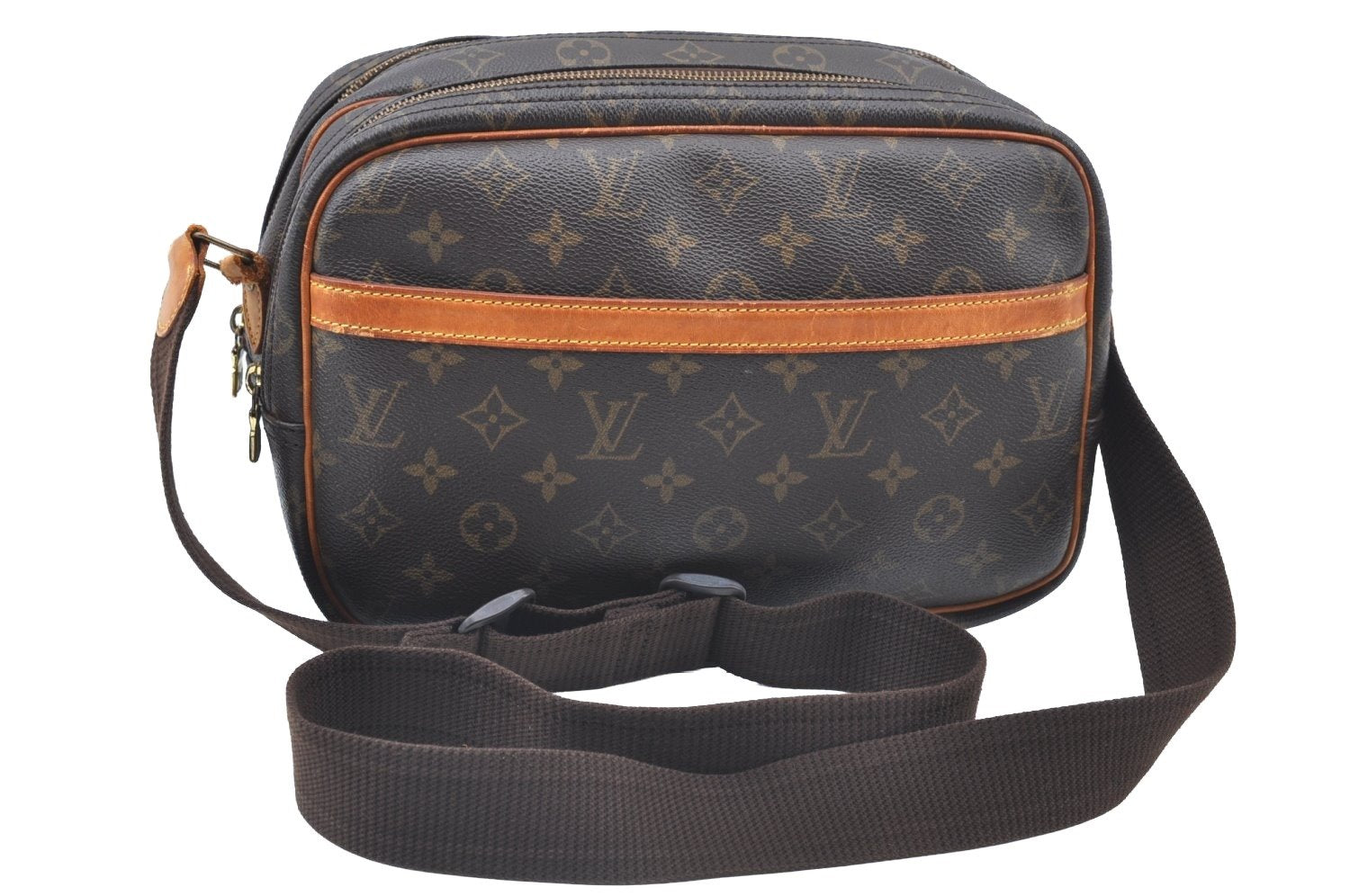 Auth Louis Vuitton Monogram Reporter PM Shoulder Cross Bag M45254 LV Junk K5940