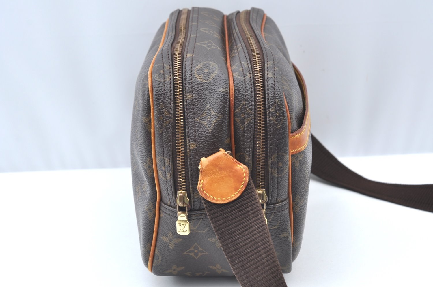 Auth Louis Vuitton Monogram Reporter PM Shoulder Cross Bag M45254 LV Junk K5940