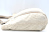 Authentic GUCCI Vintage Shoulder Tote Bag GG Canvas Leather 189669 White K5944