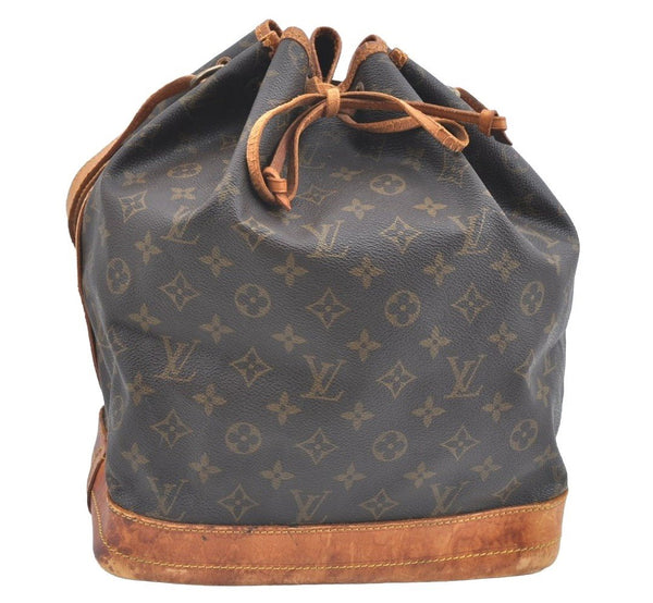 Authentic Louis Vuitton Monogram Noe Shoulder Drawstring Bag M42224 LV K5950