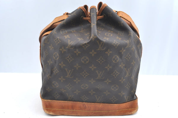 Authentic Louis Vuitton Monogram Noe Shoulder Drawstring Bag M42224 LV K5950