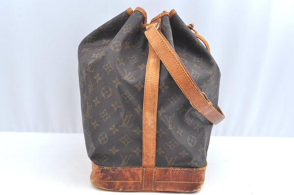 Authentic Louis Vuitton Monogram Noe Shoulder Drawstring Bag M42224 LV K5950