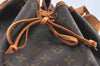 Authentic Louis Vuitton Monogram Noe Shoulder Drawstring Bag M42224 LV K5950