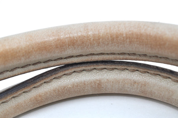 Authentic GUCCI Sukey Guccissima 2Way Shoulder Tote Bag GG Leather White K5953