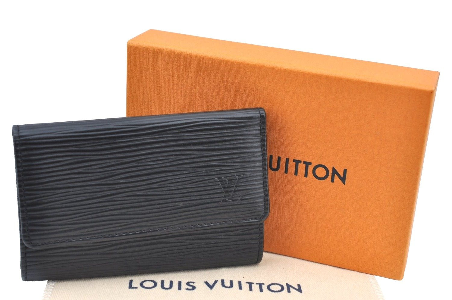 Authentic Louis Vuitton Epi Multicles 6 Key Case Black M63812 LV Box K5958