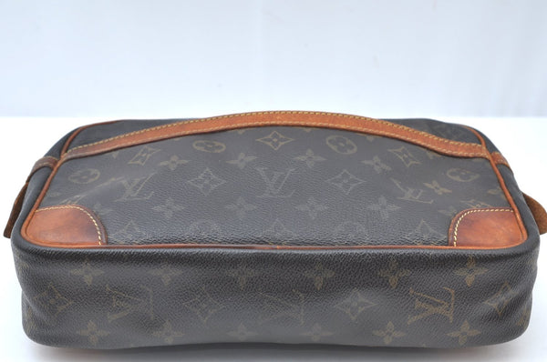 Authentic Louis Vuitton Monogram Compiegne 28 Clutch Hand Bag M51845 LV K5972