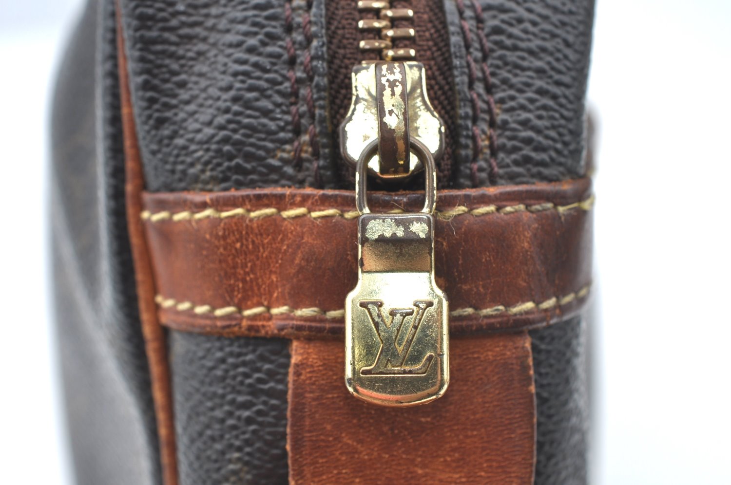 Authentic Louis Vuitton Monogram Compiegne 28 Clutch Hand Bag M51845 LV K5972