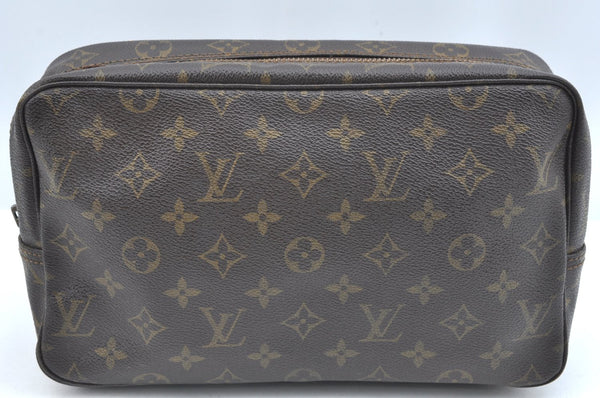 Auth Louis Vuitton Monogram Trousse Toilette 28 Clutch Bag M47522 LV Junk K5976