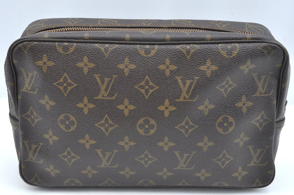Auth Louis Vuitton Monogram Trousse Toilette 28 Clutch Bag M47522 LV Junk K5976