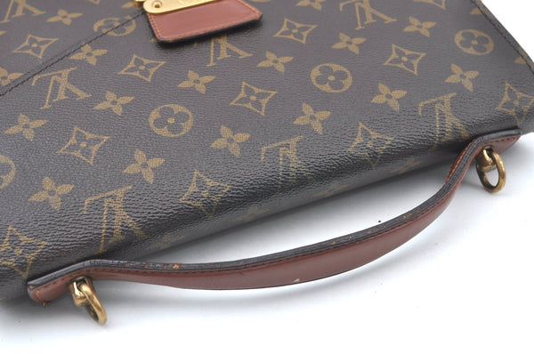 Authentic Louis Vuitton Monogram Monceau 2Way Shoulder Hand Bag M51185 LV K5977