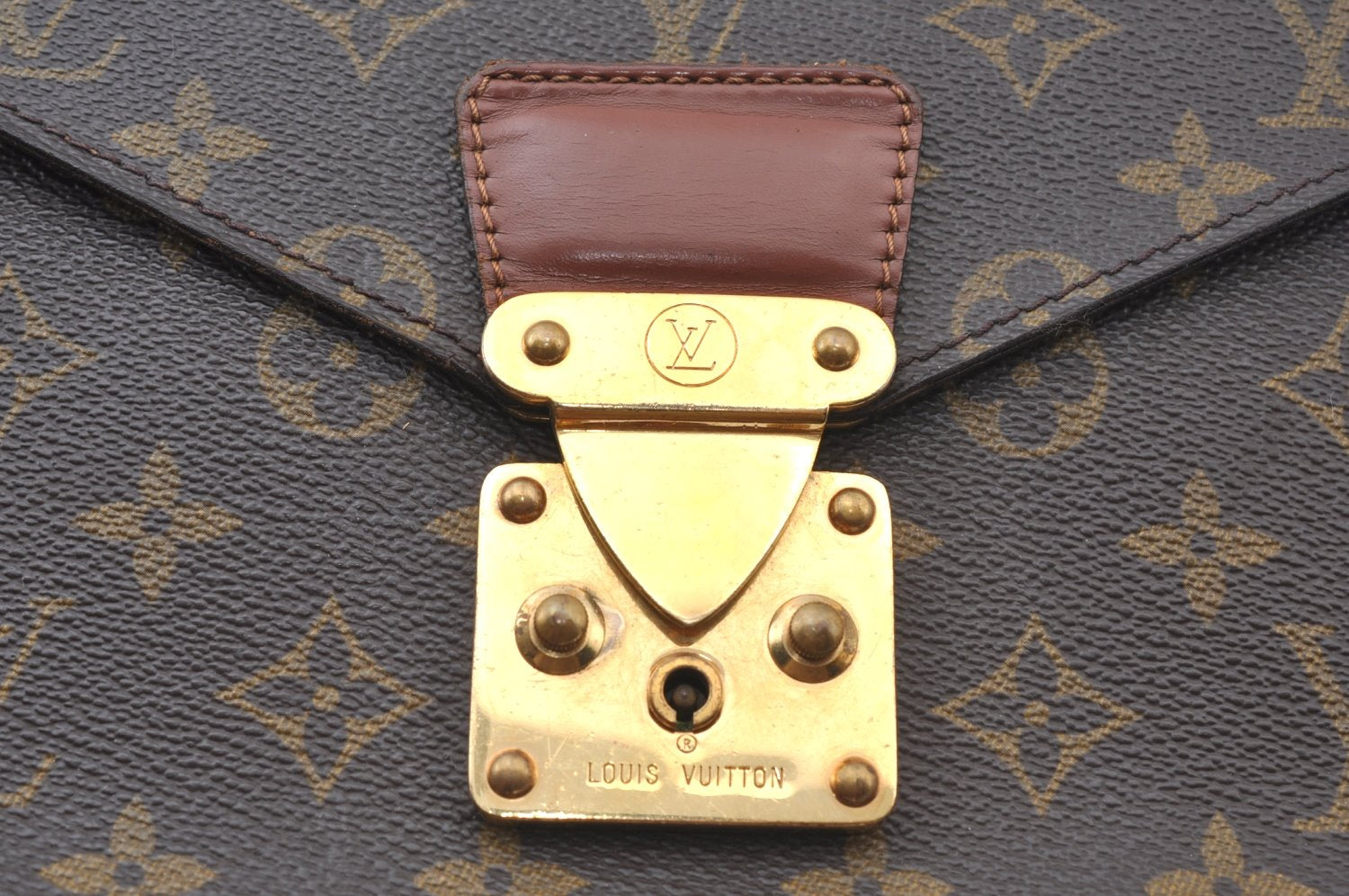 Authentic Louis Vuitton Monogram Monceau 2Way Shoulder Hand Bag M51185 LV K5977