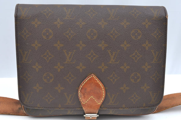 Auth Louis Vuitton Monogram Cartouchiere GM M51252 Shoulder Cross Bag Junk K5978
