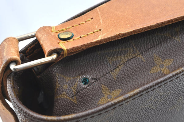 Auth Louis Vuitton Monogram Cartouchiere GM M51252 Shoulder Cross Bag Junk K5978