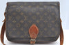 Authentic Louis Vuitton Monogram Cartouchiere GM Shoulder Bag Old Model K5979