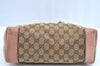 Authentic GUCCI Vintage Shoulder Tote Bag GG Canvas Leather 308604 Brown K5981