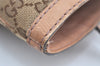 Authentic GUCCI Vintage Shoulder Tote Bag GG Canvas Leather 308604 Brown K5981