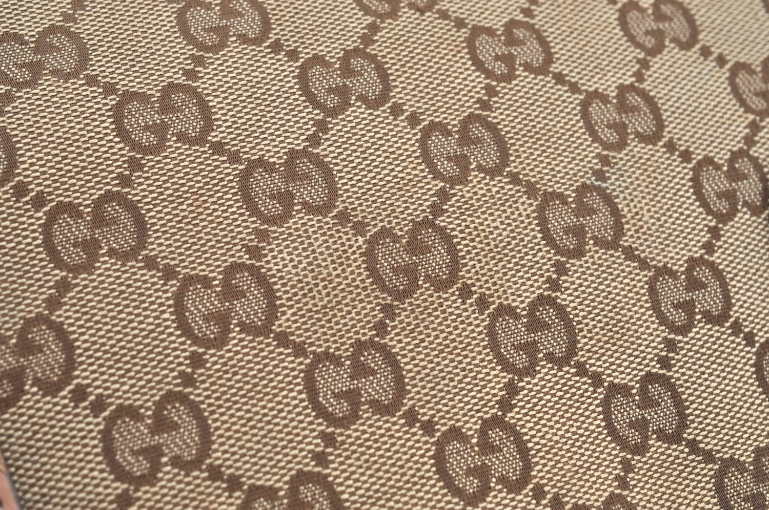 Authentic GUCCI Vintage Shoulder Tote Bag GG Canvas Leather 308604 Brown K5981