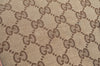 Authentic GUCCI Vintage Shoulder Tote Bag GG Canvas Leather 308604 Brown K5981