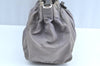 Authentic PRADA Nylon Tessuto Leather 2Way Shoulder Hand Bag Purse Gray K5982