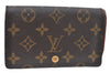 Auth Louis Vuitton Monogram Porte Monnaie Billets Tresor Wallet M61730 LV K5997