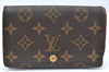 Auth Louis Vuitton Monogram Porte Monnaie Billets Tresor Wallet M61730 LV K5997