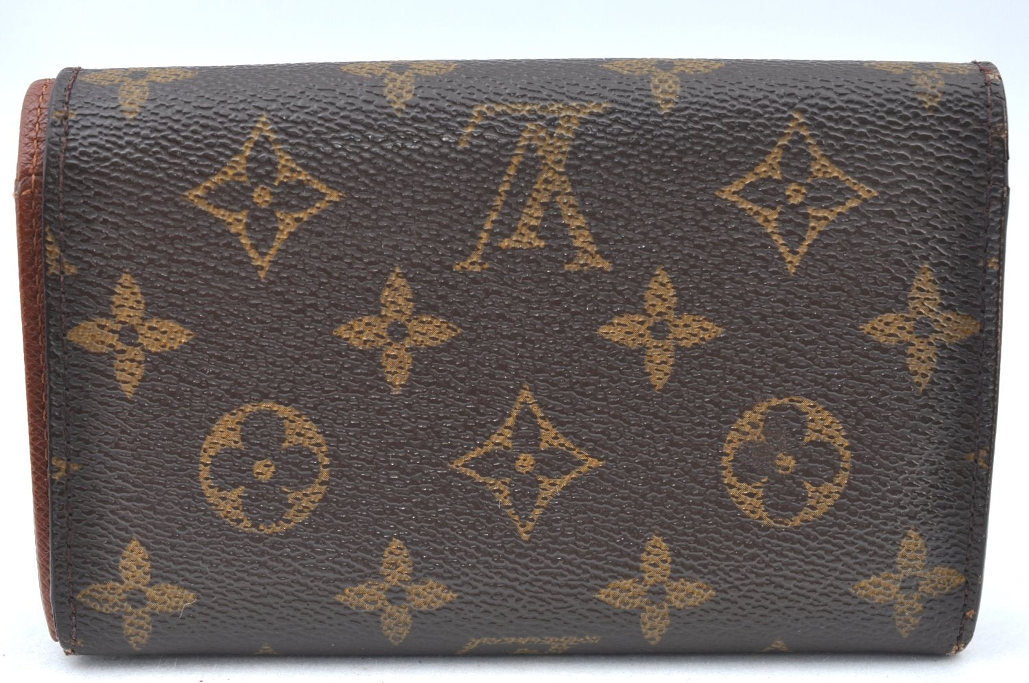 Auth Louis Vuitton Monogram Porte Monnaie Billets Tresor Wallet M61730 LV K5997