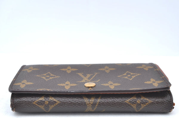 Auth Louis Vuitton Monogram Porte Monnaie Billets Tresor Wallet M61730 LV K5997