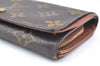 Auth Louis Vuitton Monogram Porte Monnaie Billets Tresor Wallet M61730 LV K5997