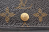 Auth Louis Vuitton Monogram Porte Monnaie Billets Tresor Wallet M61730 LV K5997