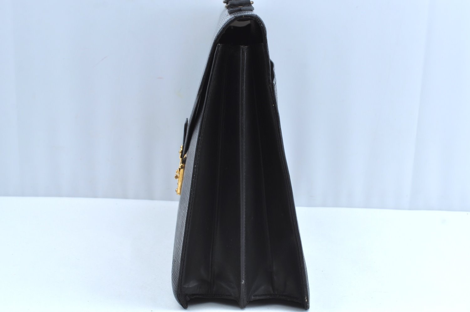 Auth Louis Vuitton Epi Serviette Ambassadeur Black Briefcase M54412 LV K6005