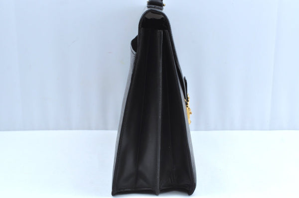 Auth Louis Vuitton Epi Serviette Ambassadeur Black Briefcase M54412 LV K6005