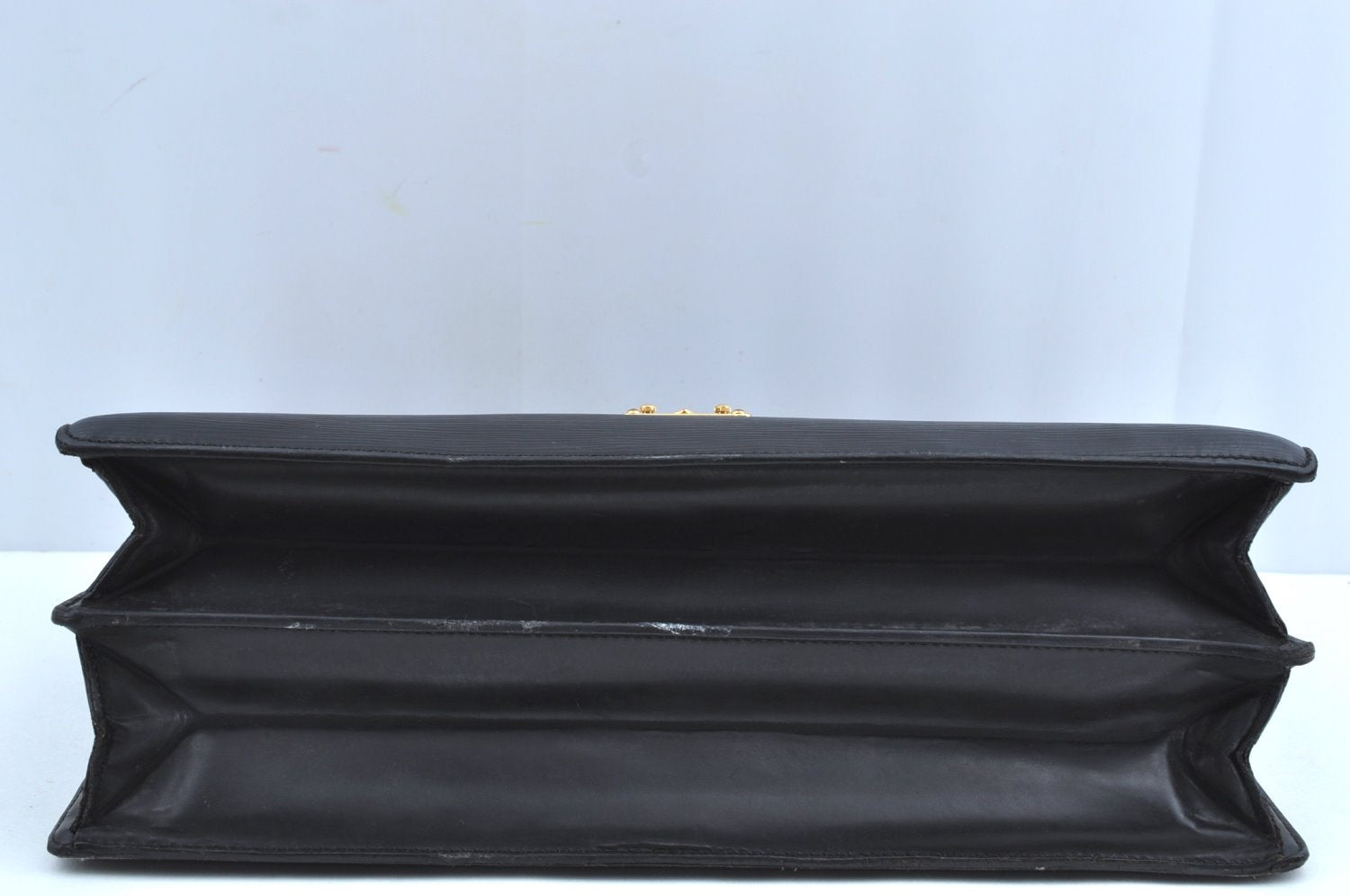 Auth Louis Vuitton Epi Serviette Ambassadeur Black Briefcase M54412 LV K6005