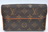 Authentic Louis Vuitton Monogram Pochette Florentine Pouch Waist Bag Junk K6009