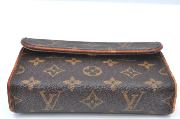 Authentic Louis Vuitton Monogram Pochette Florentine Pouch Waist Bag Junk K6009