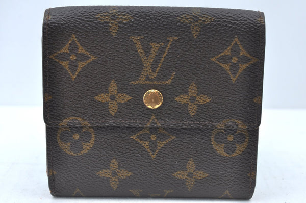 Authentic Louis Vuitton Monogram M61652 Porte Monnaie Billet Carte Credit K6015