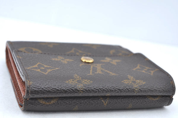 Authentic Louis Vuitton Monogram M61652 Porte Monnaie Billet Carte Credit K6015