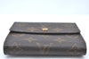 Authentic Louis Vuitton Monogram M61652 Porte Monnaie Billet Carte Credit K6015