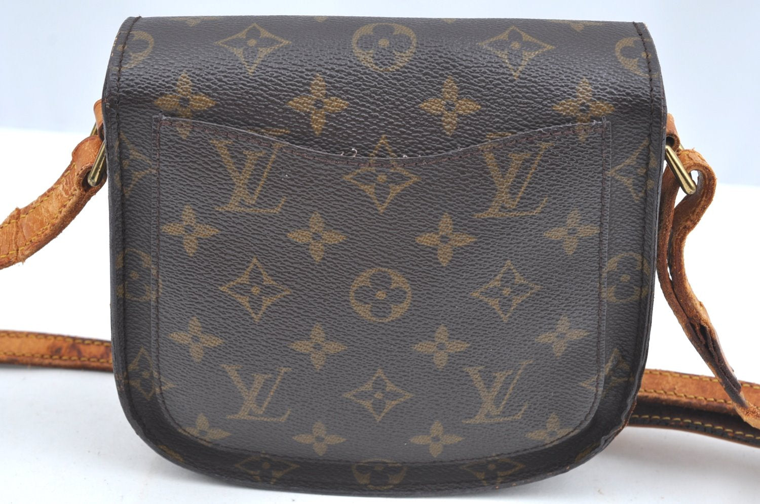 Authentic Louis Vuitton Monogram Saint Cloud PM M51244 Shoulder Bag Junk K6016