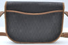 Authentic Christian Dior Honeycomb Shoulder Cross Bag PVC Leather Brown K6019