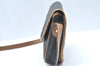 Authentic Christian Dior Honeycomb Shoulder Cross Bag PVC Leather Brown K6019