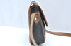 Authentic Christian Dior Honeycomb Shoulder Cross Bag PVC Leather Brown K6019
