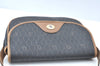 Authentic Christian Dior Honeycomb Shoulder Cross Bag PVC Leather Brown K6019