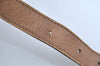 Authentic Christian Dior Honeycomb Shoulder Cross Bag PVC Leather Brown K6019