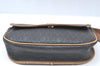 Authentic Christian Dior Honeycomb Shoulder Cross Bag PVC Leather Brown K6019