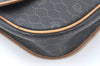 Authentic Christian Dior Honeycomb Shoulder Cross Bag PVC Leather Brown K6019