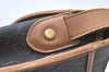 Authentic Christian Dior Honeycomb Shoulder Cross Bag PVC Leather Brown K6019