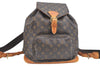 Authentic Louis Vuitton Monogram Montsouris GM Backpack M51135 LV K6020