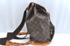 Authentic Louis Vuitton Monogram Montsouris GM Backpack M51135 LV K6020